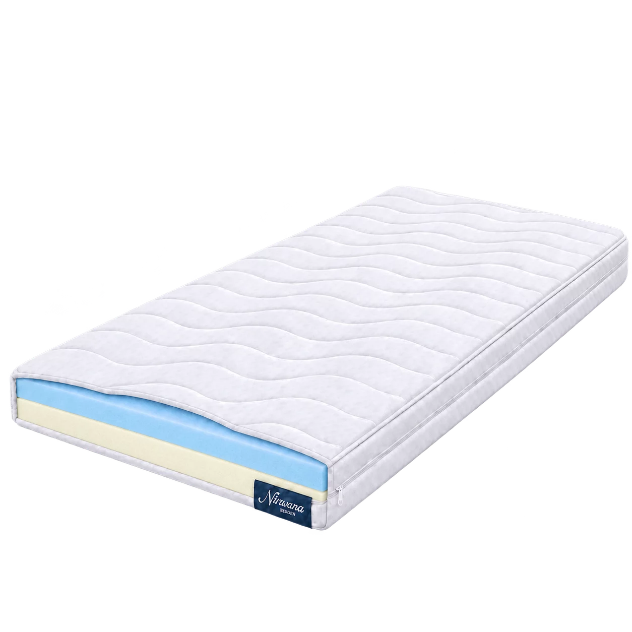 Duo topdekmatras 10 cm – traagschuim & koudschuim